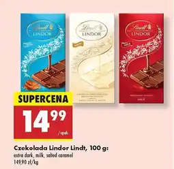 Biedronka Czekolada mleczna ze słonym karmelem Lindt lindor oferta