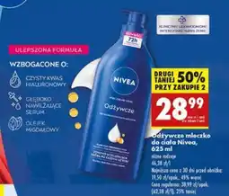Biedronka Odżywcze mleczko do ciała Nivea, 625 ml oferta