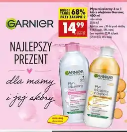 Biedronka Płyn micelarny 3 w 1 lub z olejkiem Garnier, 400 ml oferta