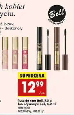 Biedronka Tusz do rzęs Bell, 7,5 g lub błyszczyk Bell, 4,2 ml oferta