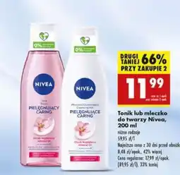 Biedronka Tonik lub mleczko do twarzy Nivea, 200 ml oferta