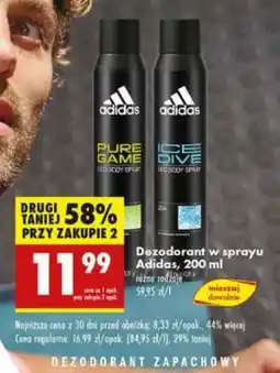 Biedronka Dezodorant w sprayu Adidas, 200 ml oferta