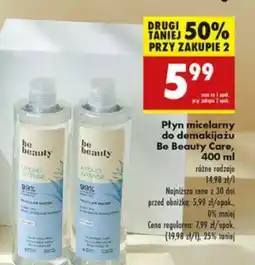 Biedronka Płyn micelarny do demakijażu Be Beauty Care, 400 ml oferta