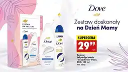 Biedronka Zestaw żel pod prysznic i dezodorant Dove, 250/150 ml oferta