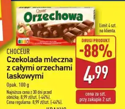 ALDI CHOCEUR Czekolada mleczna z całymi orzechami laskowymi oferta
