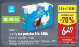 ALDI MUCCI Lody na patyku Mr. Milk oferta