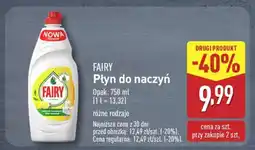 ALDI FAIRY Płyn do naczyń oferta