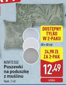 ALDI NOVITESSE Poszewki na poduszkę z muślinu oferta