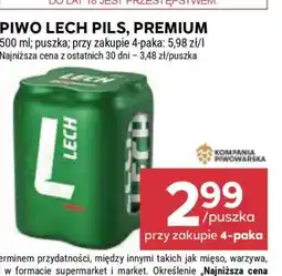 Stokrotka Market Piwo Lech Pils, Premium oferta