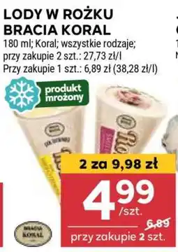 Stokrotka Market Lody w rożku Bracia Koral oferta