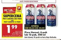 Biedronka Piwo Harnaś Jasne Pełne oferta