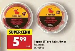 Biedronka Tapas fuet El Toro Rojo oferta