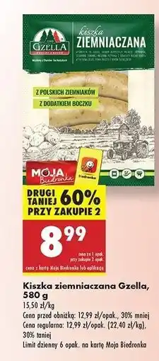 Biedronka Kiszka ziemniaczana Gzella oferta
