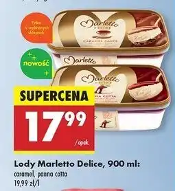 Biedronka Lody delice panna cotta Marletto oferta