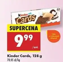 Biedronka Herbatniki czekoladowe Kinder Cards oferta