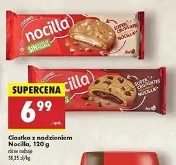 Biedronka Ciastka z nadzieniem waniliowym Nocilla oferta