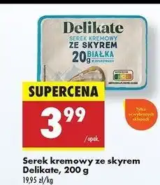 Biedronka Serek kremowy ze skyrem Delikate oferta