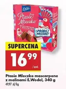 Biedronka Czekoladki mascarpone z malinami E. Wedel Ptasie Mleczko oferta