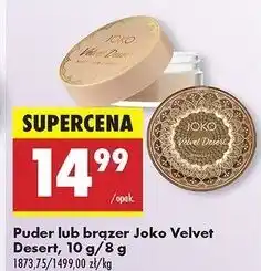 Biedronka Brązer do twarzy velvet desert Joko oferta
