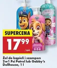 Biedronka Żel pod prysznic i szampon 2w1 dla dzieci gabby's dollhouse oferta