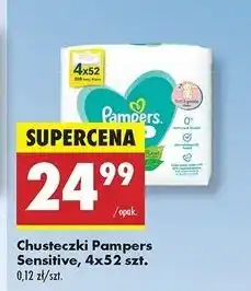 Biedronka Chusteczki nawilżane Pampers Sensitive oferta