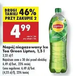 Biedronka Herbata mrożona classic Lipton Green Ice Tea oferta