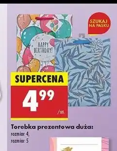 Biedronka Torebka prezentowa rozmiar 5 oferta