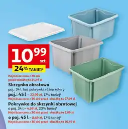 Auchan Skrzynka obrotowa z pokrywą 45 l oferta