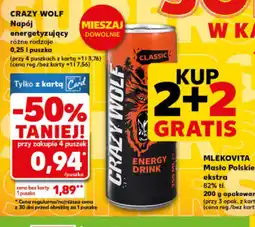 Kaufland Napój energetyzujący Crazy Wolf oferta
