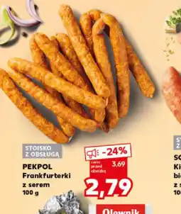 Kaufland Frankfuterki z serem Pekpol oferta