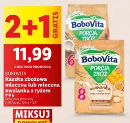 Lidl Owsianka z ryżem mango- marakuja- banan Bobovita porcja zbóż oferta