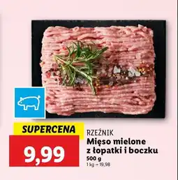 Lidl Mięso mielone z łopatki i boczku Rzeźnik codzienna dostawa oferta