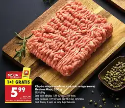Biedronka Mięso mielone z szynki wieprzowej chude Kraina mięs oferta