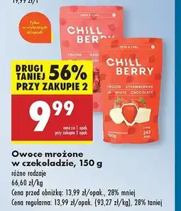 Biedronka Truskawki w białęj czekoladzie Chill berry oferta