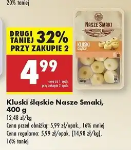 Biedronka Kluski ślaskie Nasze smaki oferta