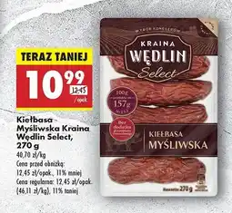 Biedronka Kiełbasa myśliwska Kraina wędlin select oferta