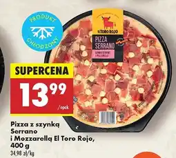 Biedronka Pizza z szynką serrano i mozzarellą El toro rojo oferta
