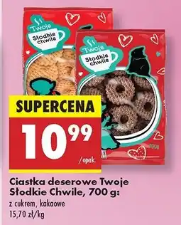 Biedronka Ciastka deserowe kakaowe Twoje słodkie chwile oferta