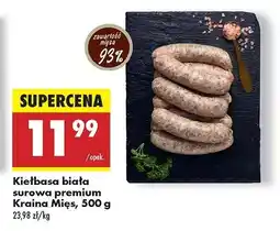 Biedronka Kiełbasa biała surowa Kraina mięsa oferta