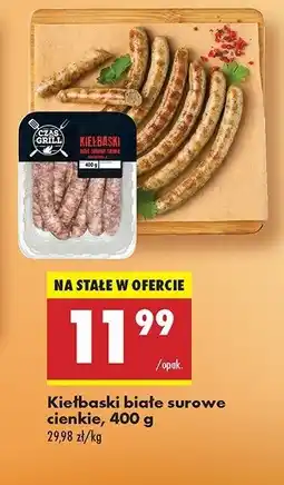 Biedronka Kiełbaski białe surowe Czas na grill oferta