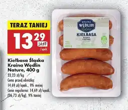 Biedronka Kiełbaski śląskie z szynki Kraina wędlin oferta