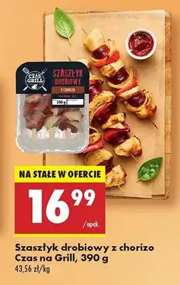 Biedronka Szaszłyk drobiowy z chorizo Czas na grill oferta