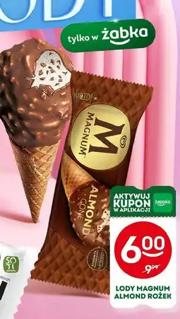 Żabka Lody magnum almond rożek 160ml oferta