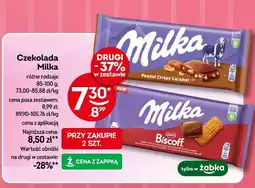 Żabka Czekolada Milka różne rodzaje 85-100g oferta