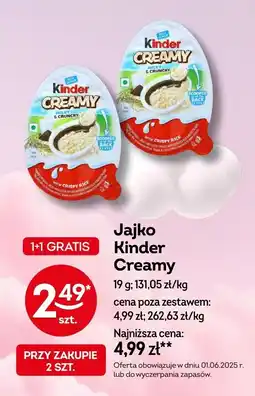 Żabka Jajko Kinder Creamy 19g oferta