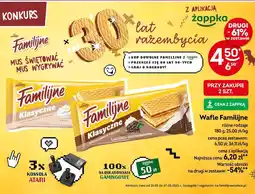 Żabka Wafle Familijne różne rodzaje 180g oferta