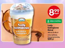Żabka Lody koktajlowe Koral Krówka-Kukułka 400ml oferta