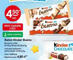 Żabka Baton Kinder Bueno klasyczny, white 39-43g oferta