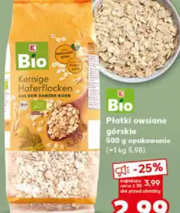 Kaufland Płatki owsiane górskie Bio oferta