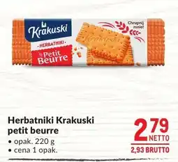 Makro Herbatniki Krakuski petit beurre 220g oferta